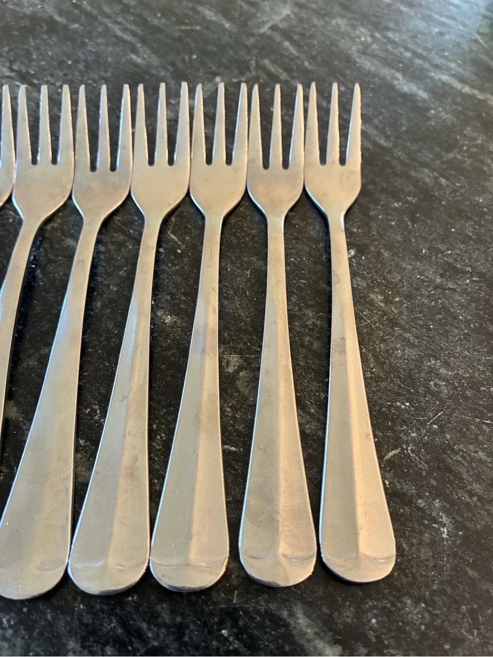 International Gran Royal 10 Cocktail Seafood Oyster Forks Stainless Flatware